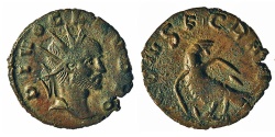 Ancient Coins - Claudius II, Gothicus. Barbarous Antoninianus. Eagle.