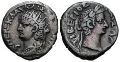 Ancient Coins - Roman Egypt, Alexandria. Nero, with Tiberius. BI Tetradrachm.