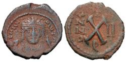 Ancient Coins - Byzantine Empire. Maurice Tiberius. Æ Decanummium. Theoupolis (Antioch) Mint.