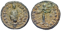 Ancient Coins - Pagan Coinage Of The Great Persecution. Struck Under Maximinus II. Quarter-Nummus. 