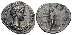 Ancient Coins - Commodus, as Caesar. AR Denarius. Spes.