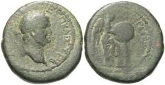 Ancient Coins - Judaea, Caesarea Maritima. Vespasian. Æ 22 mm. Judaea Capta Issue. RARE.