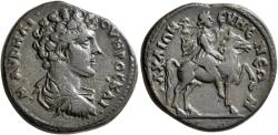 Ancient Coins - Phrygia, Eumeneia. Marcus Aurelius, as Caesar. Æ Diassarion.