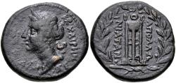 Ancient Coins - Illyria, Apollonia. Artemis / Tripod. Æ 26 mm.