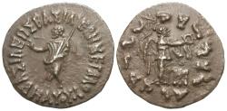 Ancient Coins - Indo-Skythian Kings. Maues. AR Tetradrachm.