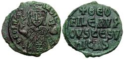 Ancient Coins - Theophilus. Æ Half Follis. Constantinople Mint.