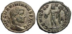 Ancient Coins - Maximianus. Æ Follis. Siscia Mint. Genius.