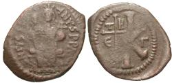 Ancient Coins - Byzantine Empire. Justinian I. Æ Half Follis. Theoupolis (Antioch) Mint.