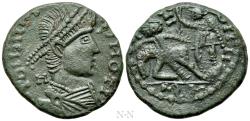 Ancient Coins - Germanic Tribes. Imitating Constantius II. Æ 20 mm.