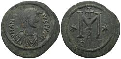 Ancient Coins - Byzantine Empire. Anastasius I. Æ Follis.