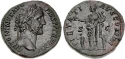 Ancient Coins - Antoninus Pius. Æ Sestertius. Pietas. Choice!