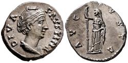 Ancient Coins - Diva Faustina Senior. AR Denarius. Ceres.