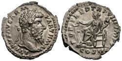 Ancient Coins - Lucius Verus. AR Denarius. Fortuna.