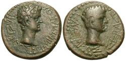 Ancient Coins - Kings of Thrace, Rhoemetalkes I with Augustus. Æ 18 mm.
