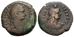 Ancient Coins - Roman Egypt, Alexandria. Domitian. Æ Diobol. Isis.