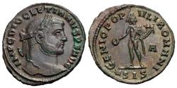 Ancient Coins - Diocletian. Æ Follis. Genius. Siscia Mint.