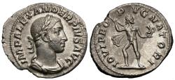 Ancient Coins - Severus Alexander. AR Denarius. Jupiter.