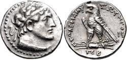 Ancient Coins - Ptolemaic Kings of Egypt. Ptolemy V or VI. AR Tetradrachm.