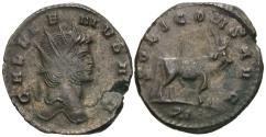 Ancient Coins - Gallienus. Antoninianus. 'Animal/Mythical Series' Issue. Bull. VERY RARE!