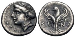 Ancient Coins - Paphlagonia, Sinope. AR Hemidrachm. Ex Craig A. Whitford Numismatic Auctions, 1991.