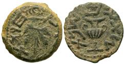 Ancient Coins - Judaea. Jewish War. Æ Prutah.
