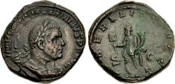 Ancient Coins - Valerian I. Æ Sestertius. Liberalitas.