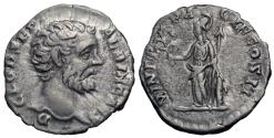 Ancient Coins - Clodius Albinus, as Caesar. AR Denarius. Minerva.