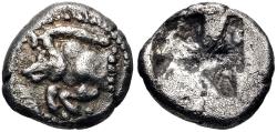 Ancient Coins - Dynasts of Lycia. Uncertain Dynast. AR Sixth Stater. Forepart of Boar.