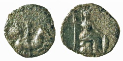 Ancient Coins - Cilicia, Uncertain. Obol. Horseman / Athena.