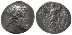 Ancient Coins - Seleukid Kings of Syria. Demetrios II Nikator. AR Tetradrachm. Rare.