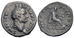 Ancient Coins - Vespasian. AR Denarius.