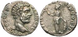 Ancient Coins - Clodius Albinus, as Caesar. AR Denarius. Minerva.