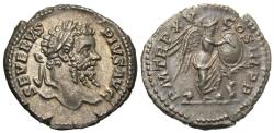 Ancient Coins - Septimius Severus. AR Denarius. Victory.