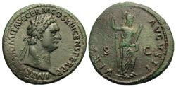 Ancient Coins - Domitian. Æ As. Virtus.