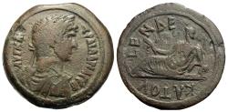 Ancient Coins - Roman Egypt, Alexandria. Hadrian. Æ Drachm. Euthenia.