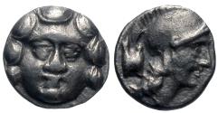 Ancient Coins - Pisidia, Selge. AR Obol. Gorgoneion.