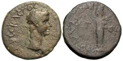 Ancient Coins - Aeolis, Aegae. Claudius. Æ 18 mm. Apollo.