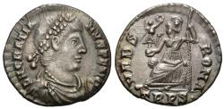 Ancient Coins - Gratian. AR Siliqua. Roma.
