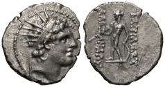 Ancient Coins - Seleukid Kingdom of Syria. Alexander I Balas. AR Hemidrachm. Style!