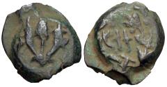Ancient Coins - Hasmoneans. Mattathias Antigonus. Æ Prutah.