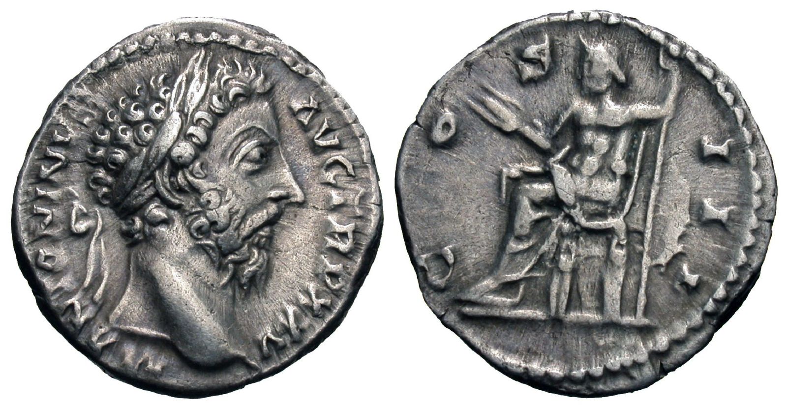 Marcus Aurelius. AR Denarius. Jupiter. | Roman Imperial Coins