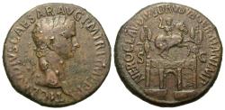 Ancient Coins - Claudius. Æ Sestertius. The Knobloch Collection, 1980.