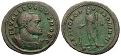 Ancient Coins - Severus II. Æ Follis. Former Sanborn Collection.