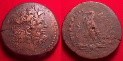 Ancient Coins - PTOLEMY IV PHILOPATOR AE 42mm drachm. 67 grams. Alexandria, Egypt. Eagle on thunderbolt.