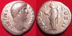 Ancient Coins - AELIUS CAESAR AR silver denarius. Felicitas standing, holding caduceus & cornucopia