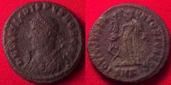 Ancient Coins - CRISPUS AE Follis - Iovi Conservatori, Jupiter holding Victory. Struck at Cyzicus
