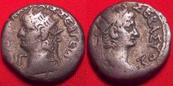 Ancient Coins - NERO & DIVUS AUGUSTUS AR billon tetradrachm. Alexandria