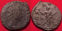 Ancient Coins - QUINTILLUS AE silvered antoninianus. Rome, 270 AD. PAX AVGVSTI