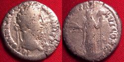 Ancient Coins - COMMODUS AR silver denarius. Cleander's downfall! FIDEI COH, Fides holding corn ears & military standard. Rare.