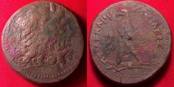 Ancient Coins - PTOLEMY IV PHILOPATOR AE 41mm drachm. 64.5 grams. Eagle on thunderbolt